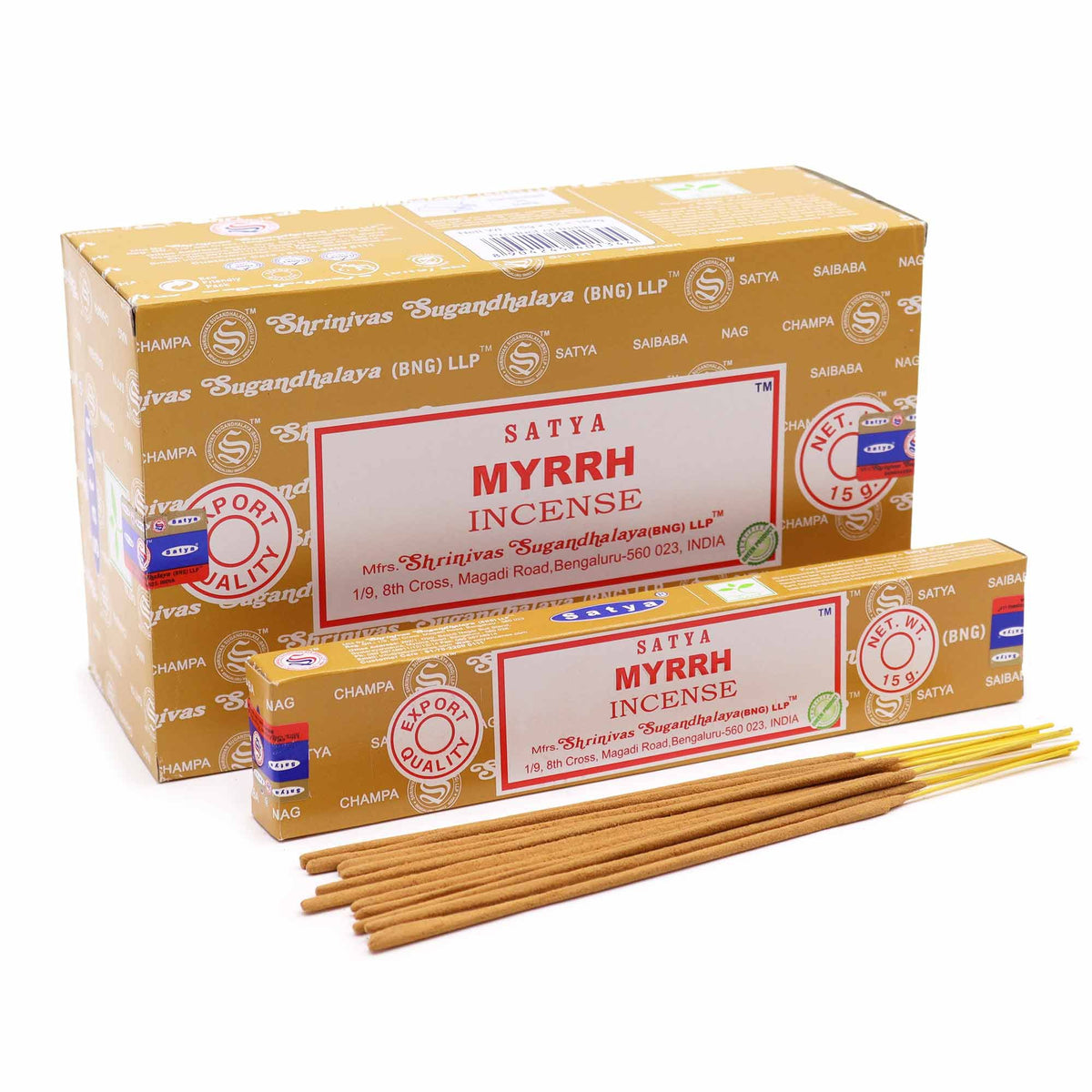 Satya Incense Sticks 15g - Myrrh - Spiru-shop.nl