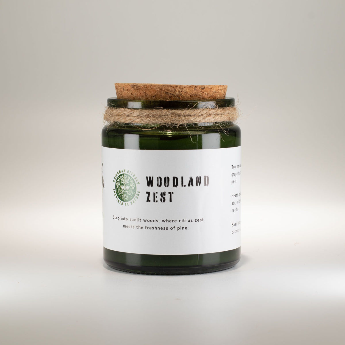 Greenman Woodwick Soy Candle - Woodland Zest - Spiru-shop.nl