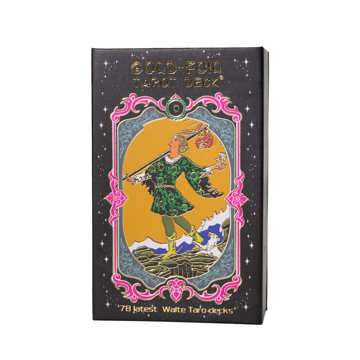Gold Foil Tarot Card Set - with booklet - Spiru-shop.nl