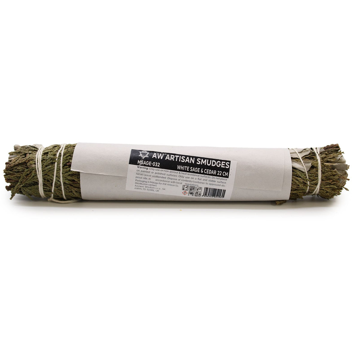 Smudge Stick - White Sage & Cedar 22 cm - Spiru-shop.nl