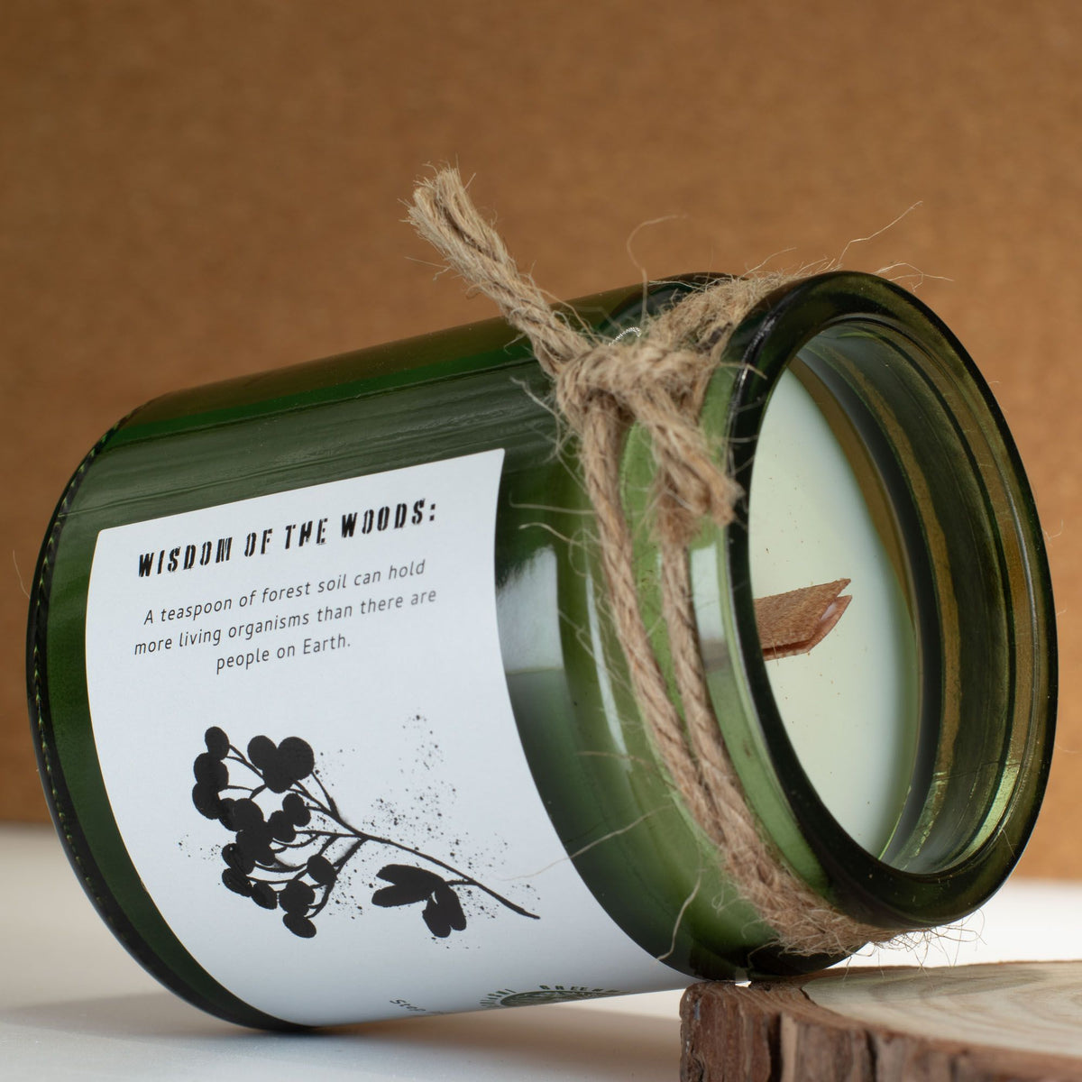 Greenman Woodwick Soy Candle - Woodland Zest - Spiru-shop.nl