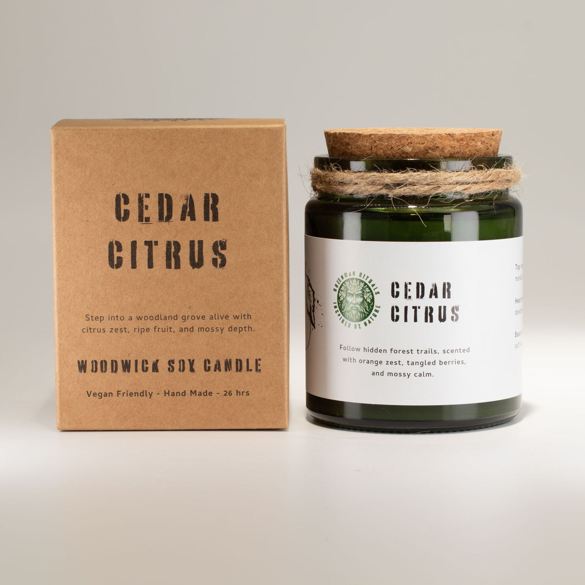 Greenman Woodwick Soy Candle - Forest Resin - Spiru-shop.nl