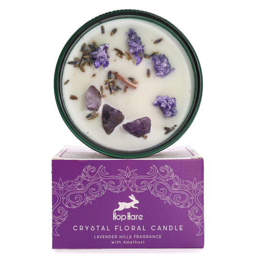 Hop Hare Crystal Magic Flower Candle - The Moon - Spiru-shop.nl