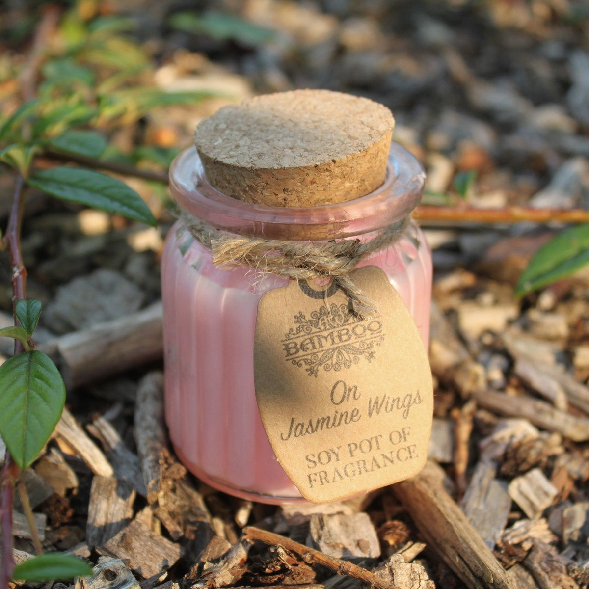 On Jasmine Wings Soy Pot of Fragrance Candle - Spiru-shop.nl