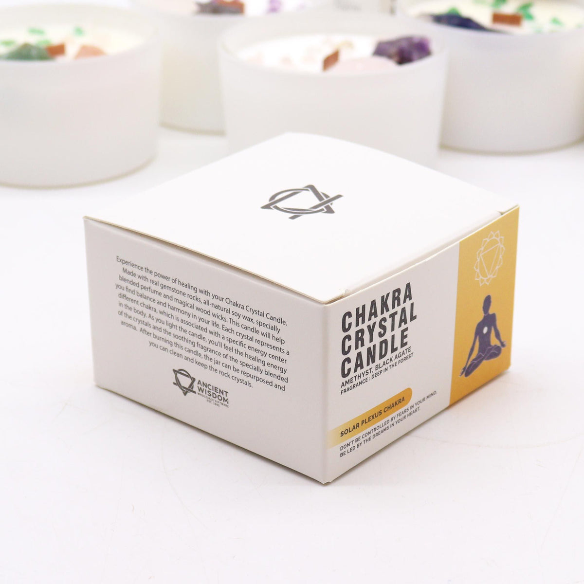 Chakra Crystal Candles - Solar Plexus Chakra - Spiru-shop.nl