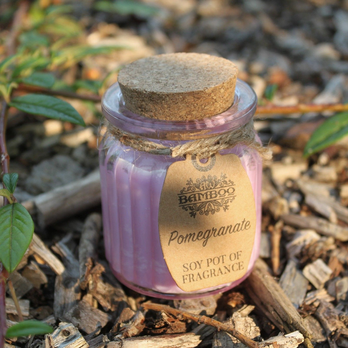 Pomegranate Soy Pot of Fragrance Candle - Spiru-shop.nl