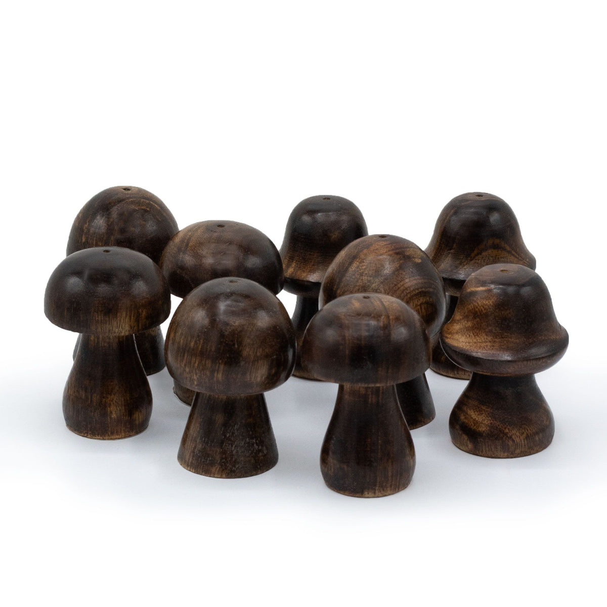 Set of 3 Mini Incense Mushrooms (8cm 7cm 6.5cm) - Spiru-shop.nl