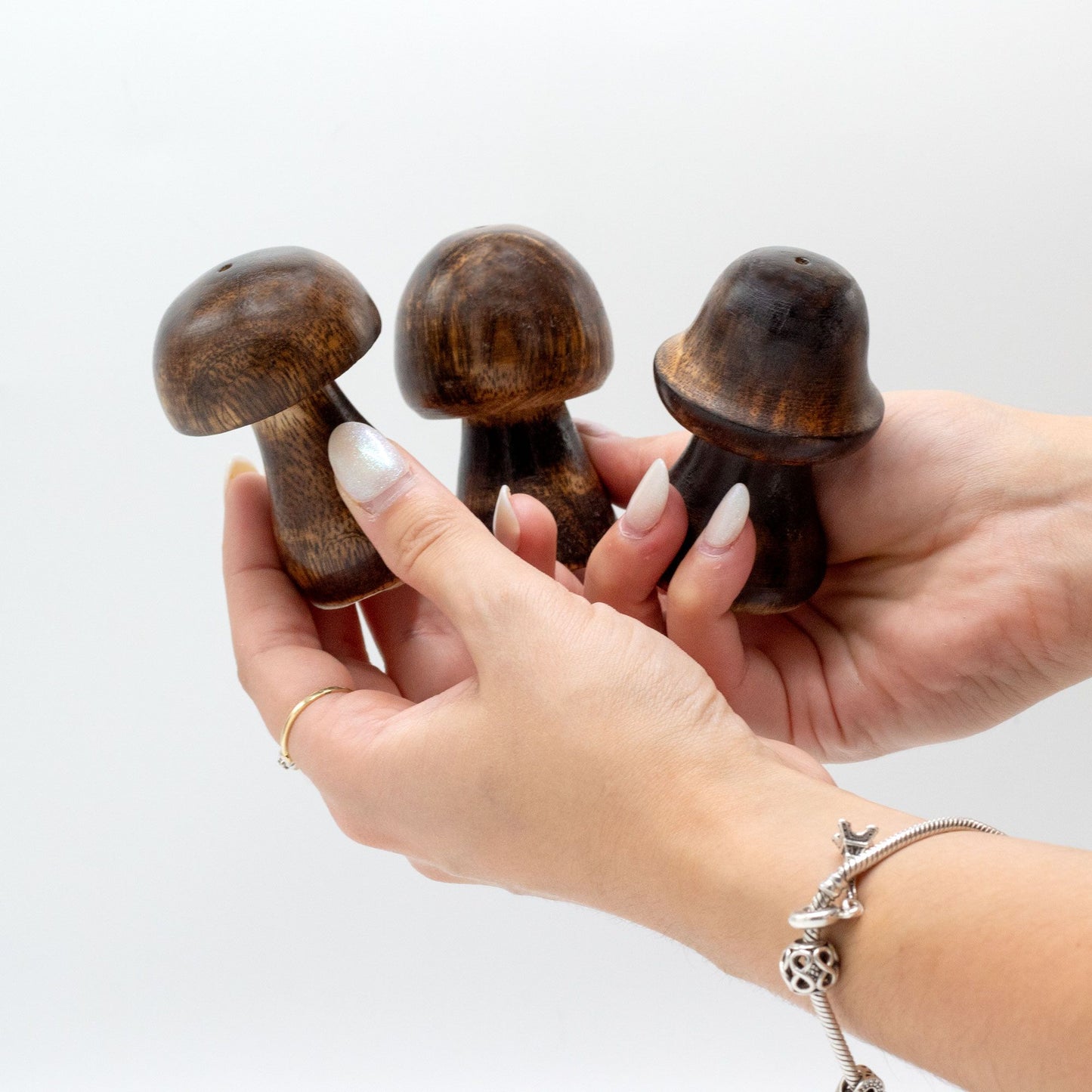 Set of 3 Mini Incense Mushrooms (8cm 7cm 6.5cm) - Spiru-shop.nl