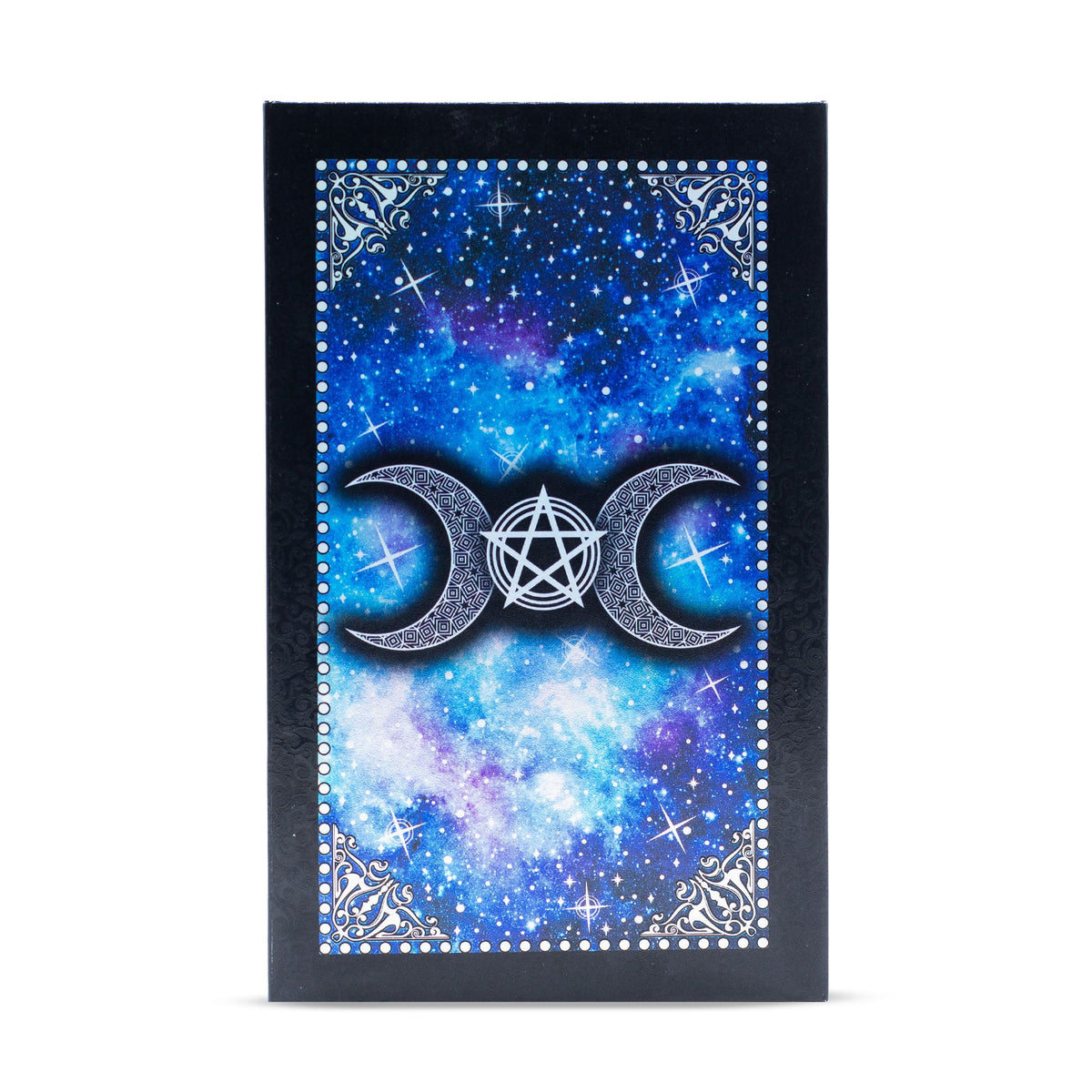 Blue Foil Tarot Card Set - Moon Face - with booklet - Spiru-shop.nl