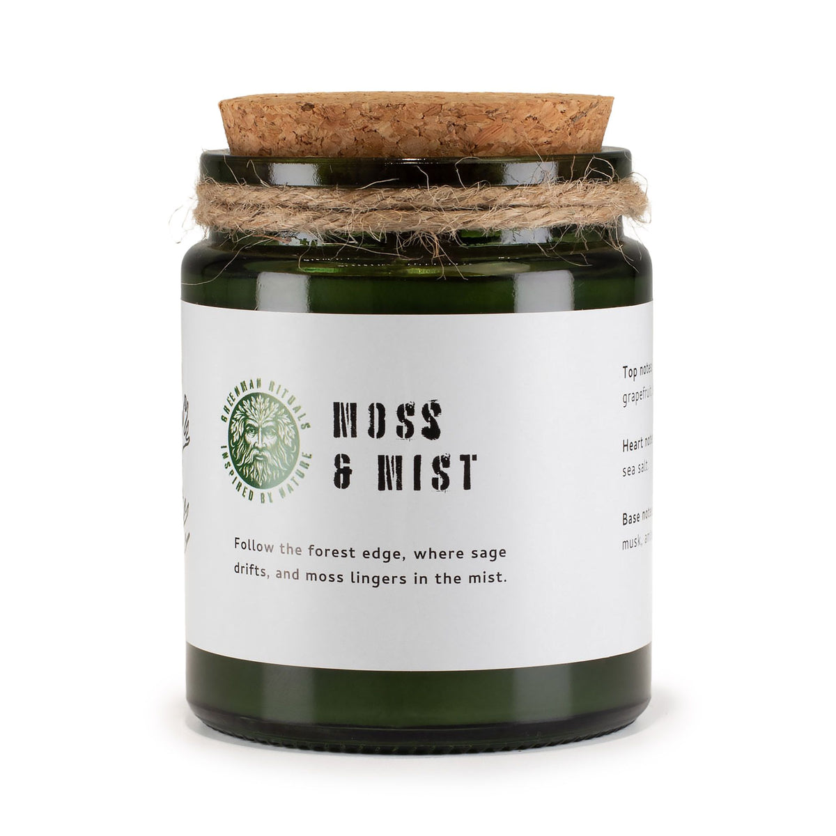 Greenman Woodwick Soy Candle - Moss & Mist - Spiru-shop.nl
