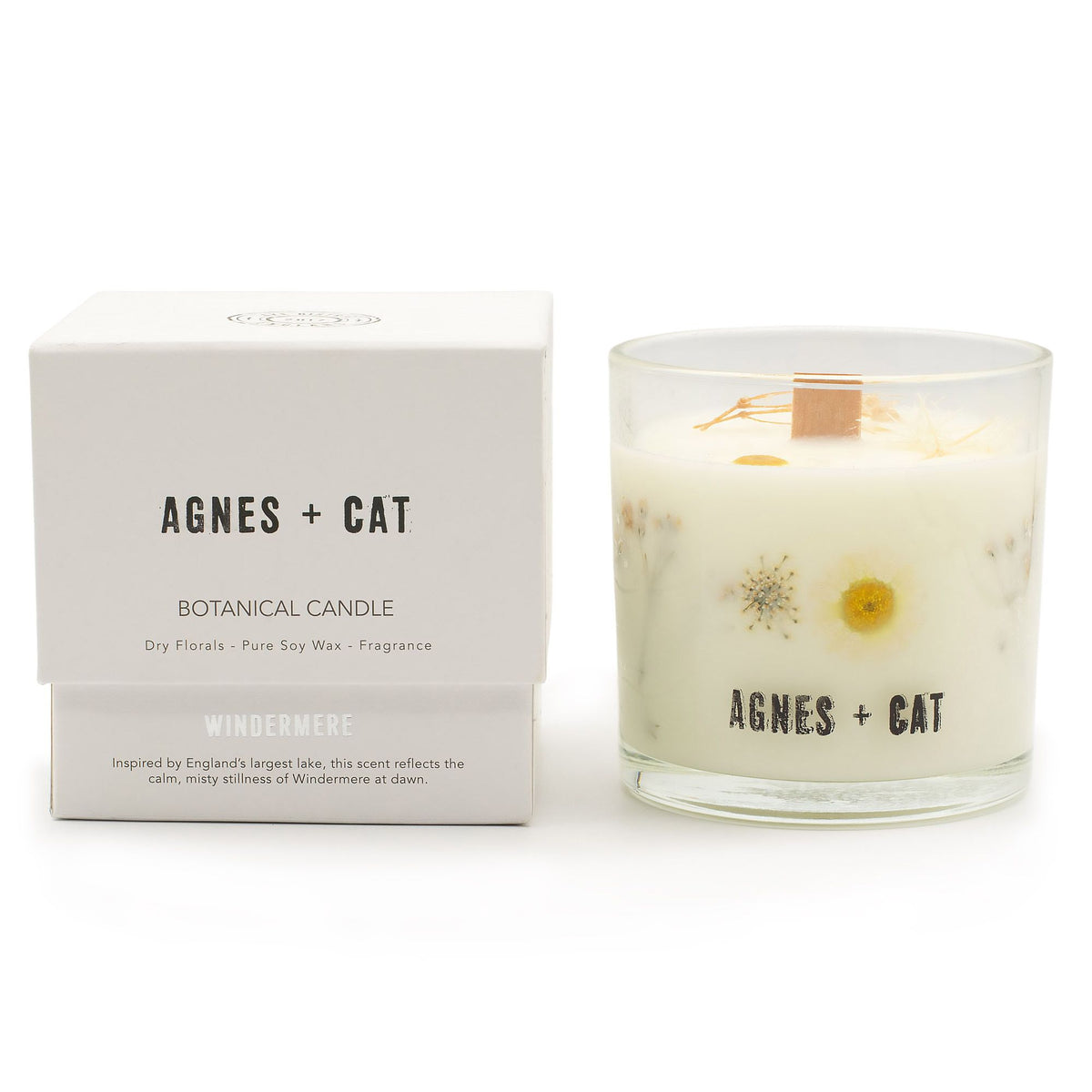Agnes + Cat Botanical Soy Wax Candle - Windermere - Spiru-shop.nl